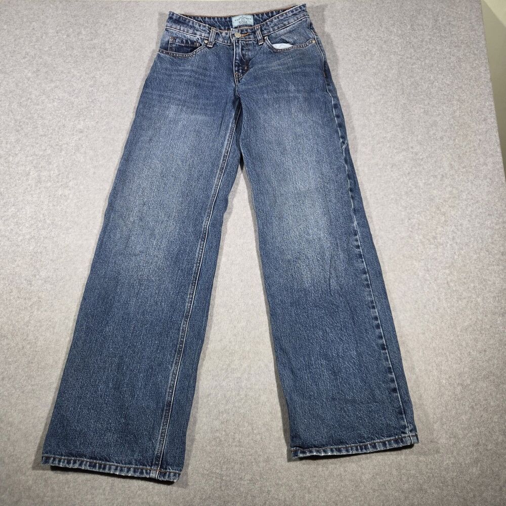 Revice Denim TLC Stellar Moonlight Baggy Wide Leg Star Jeans Womens Size 23